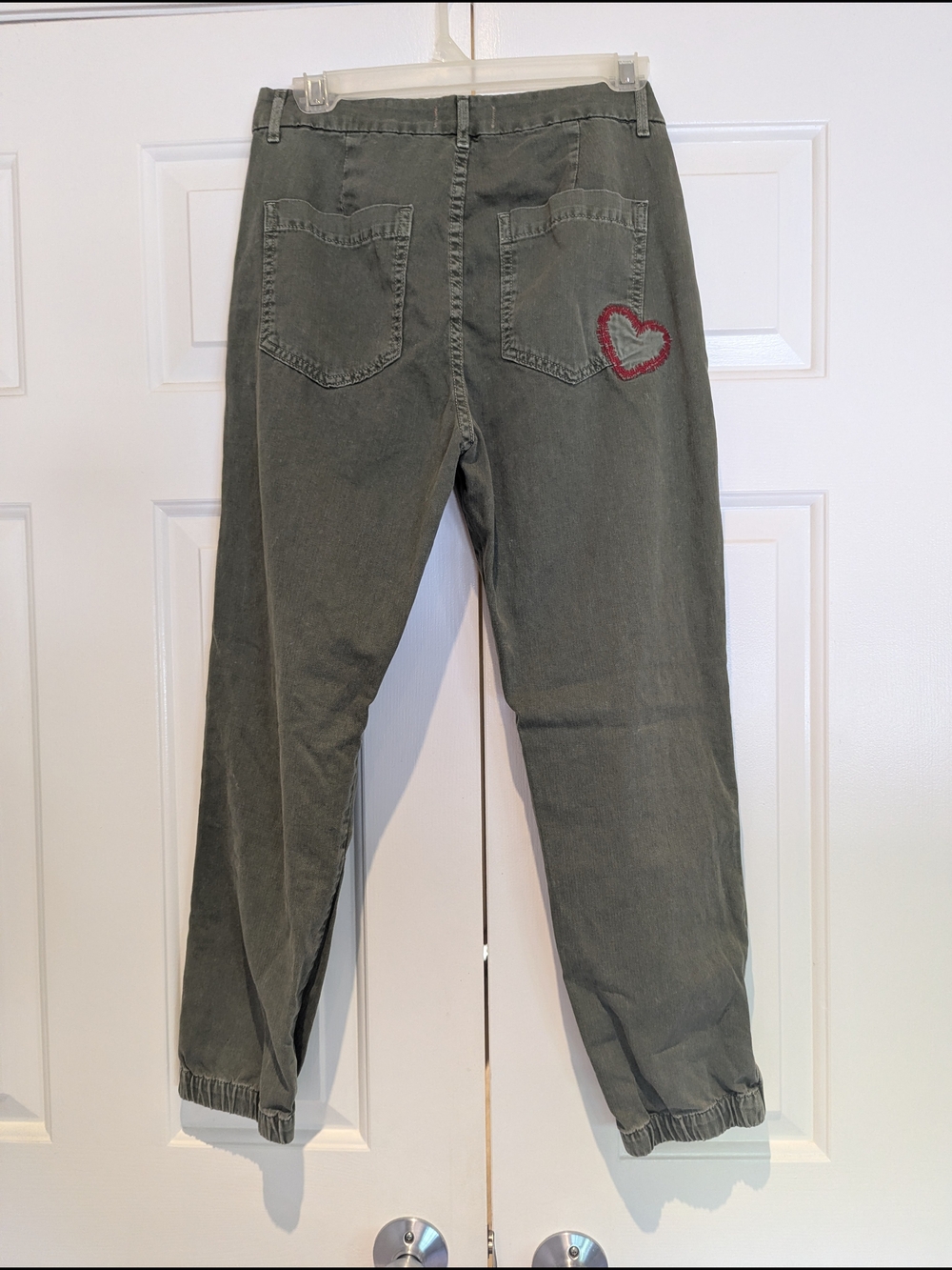 Anthropologie Sundry Evergreen Wash 💯 Cotton Utility Trousers Pants Joggers Y2K